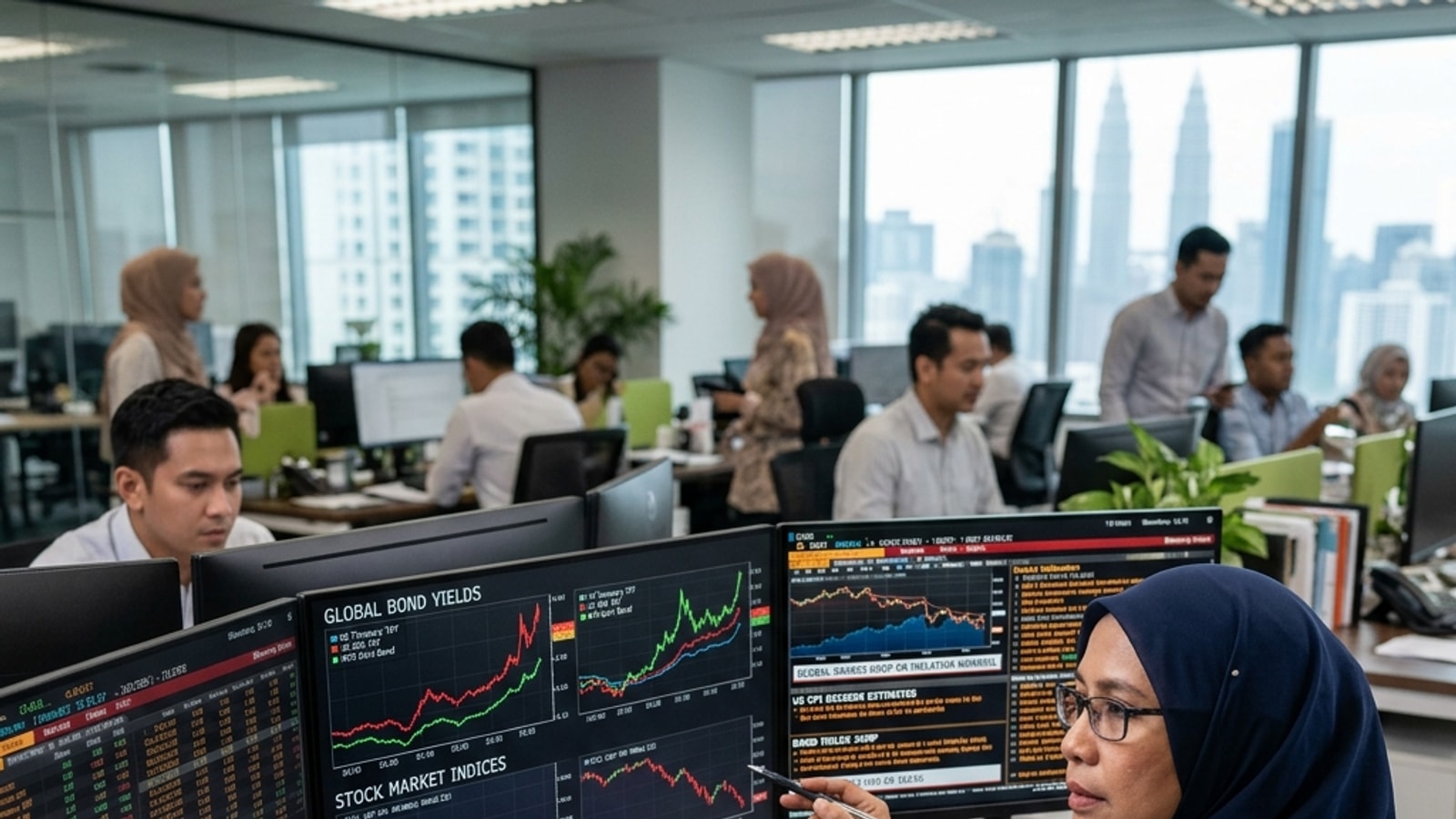 Saham Global Jatuh Ketika Hasil Bon Melonjak Atas Kebimbangan Inflasi